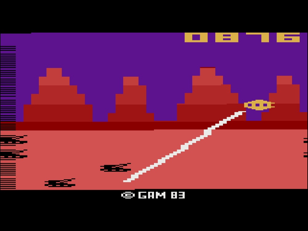 Gameplay of Gamma Attack for Atari 2600